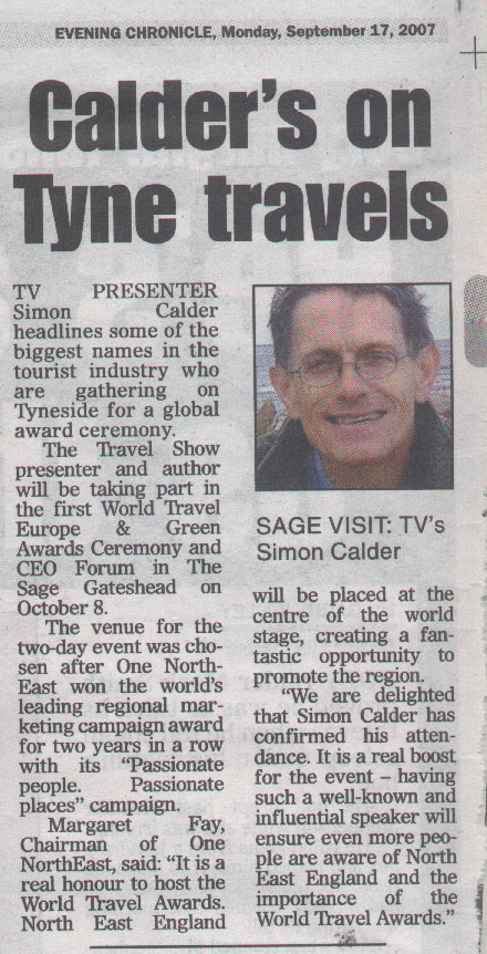 Evening Chronicle article 17-09-2007